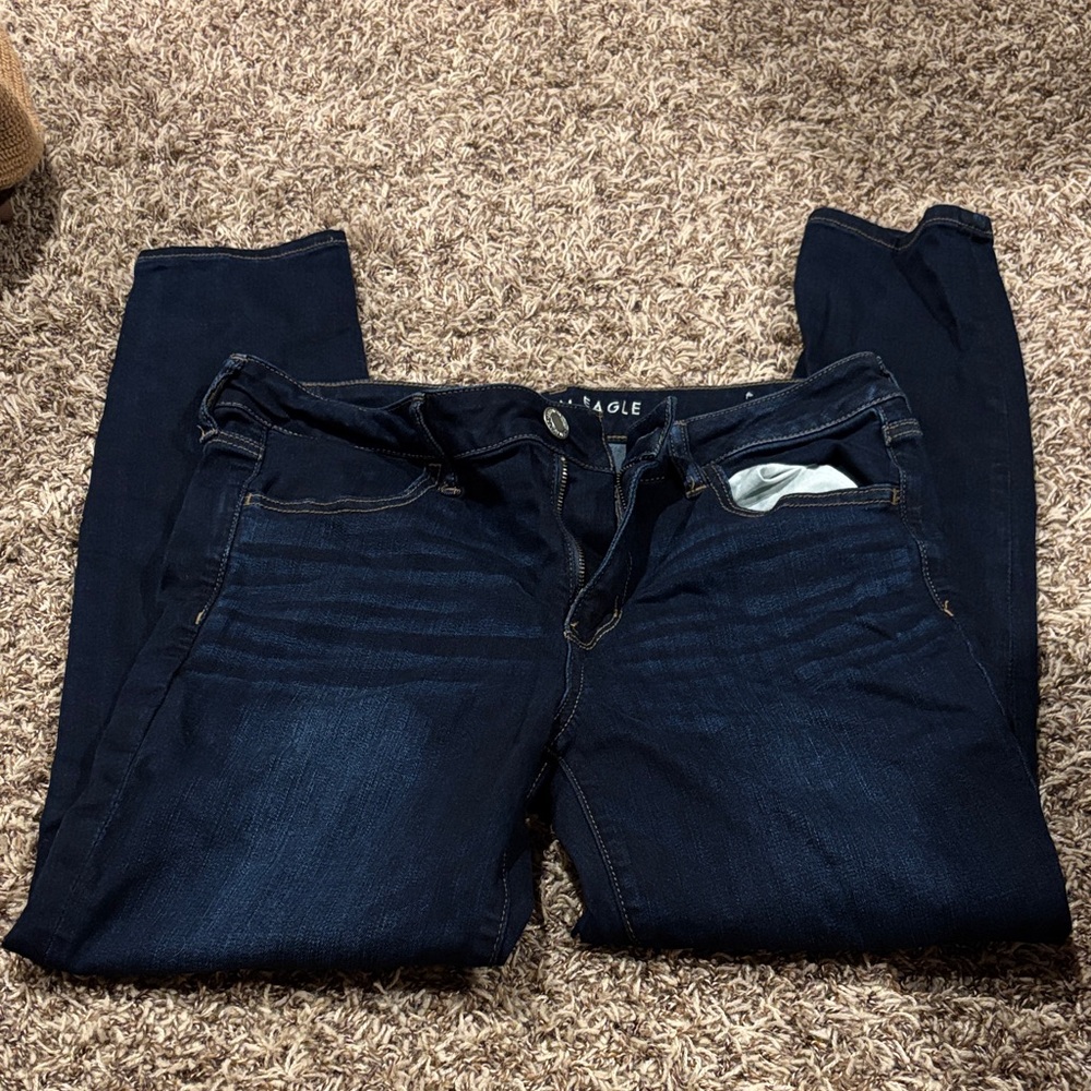 American Eagle Outfitters Women's Navy Skinny Jeans